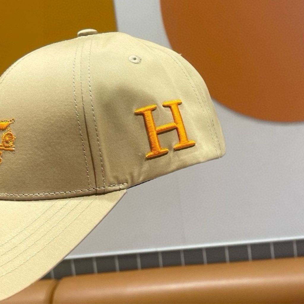 Hermes Nevada H'Cheval Cap Light Beige And Orange - Image 3
