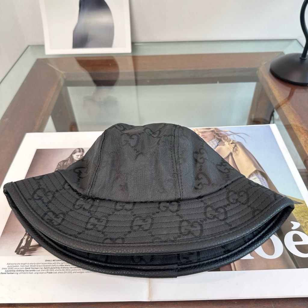 Gucci Reversible GG Canvas Bucket Hat Black 858612 3HBIZ 1079 - Image 6