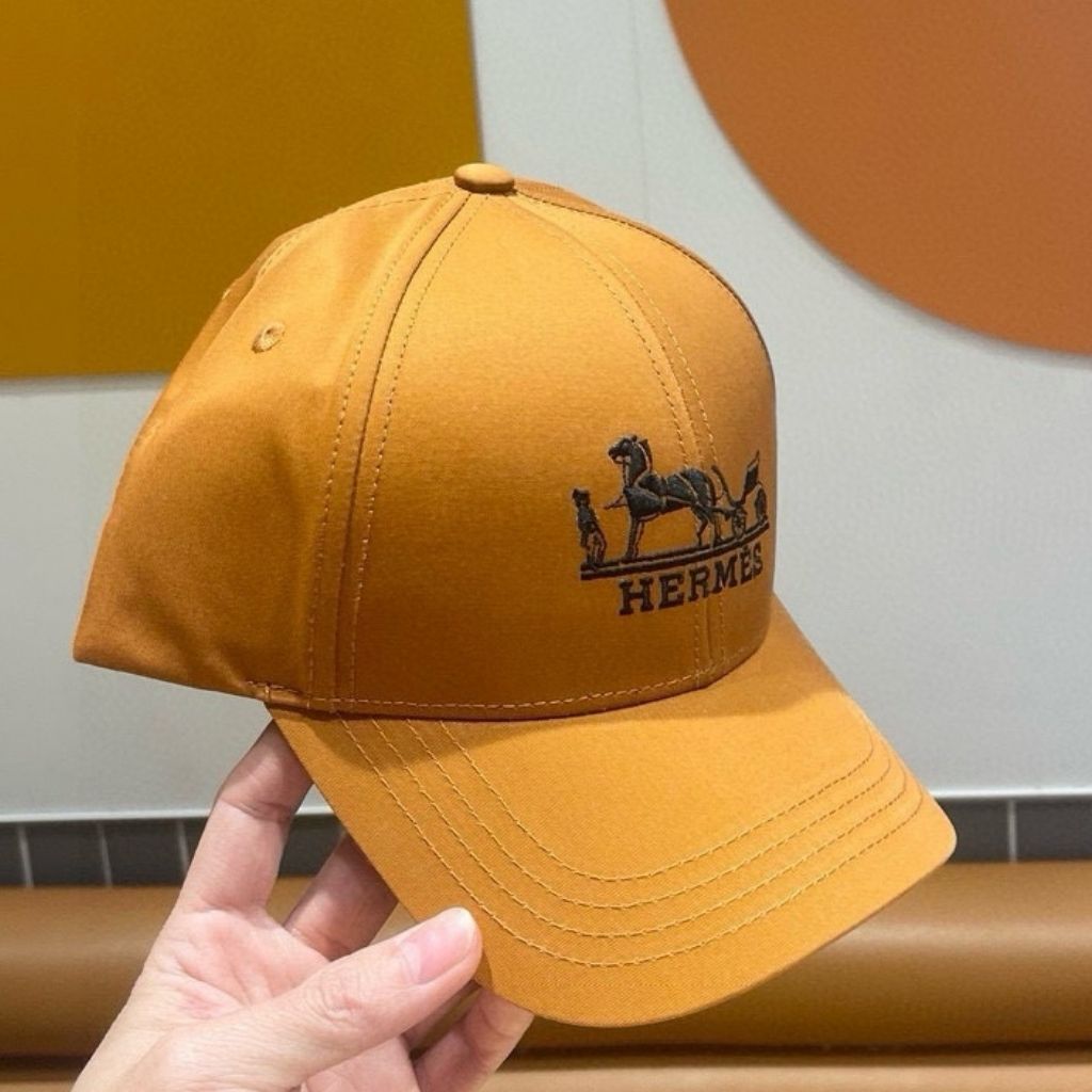 Hermes Nevada H'Cheval Cap Orange - Image 3