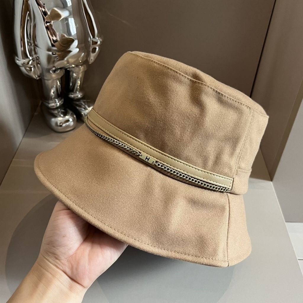 Hermes Milo Linen Bucket Hat Cream H261025N 9857 - Image 2