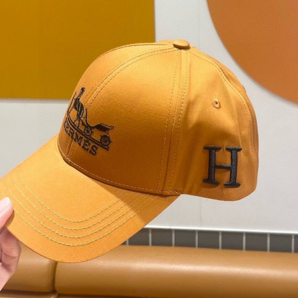 Hermes Nevada H'Cheval Cap Orange - Image 4