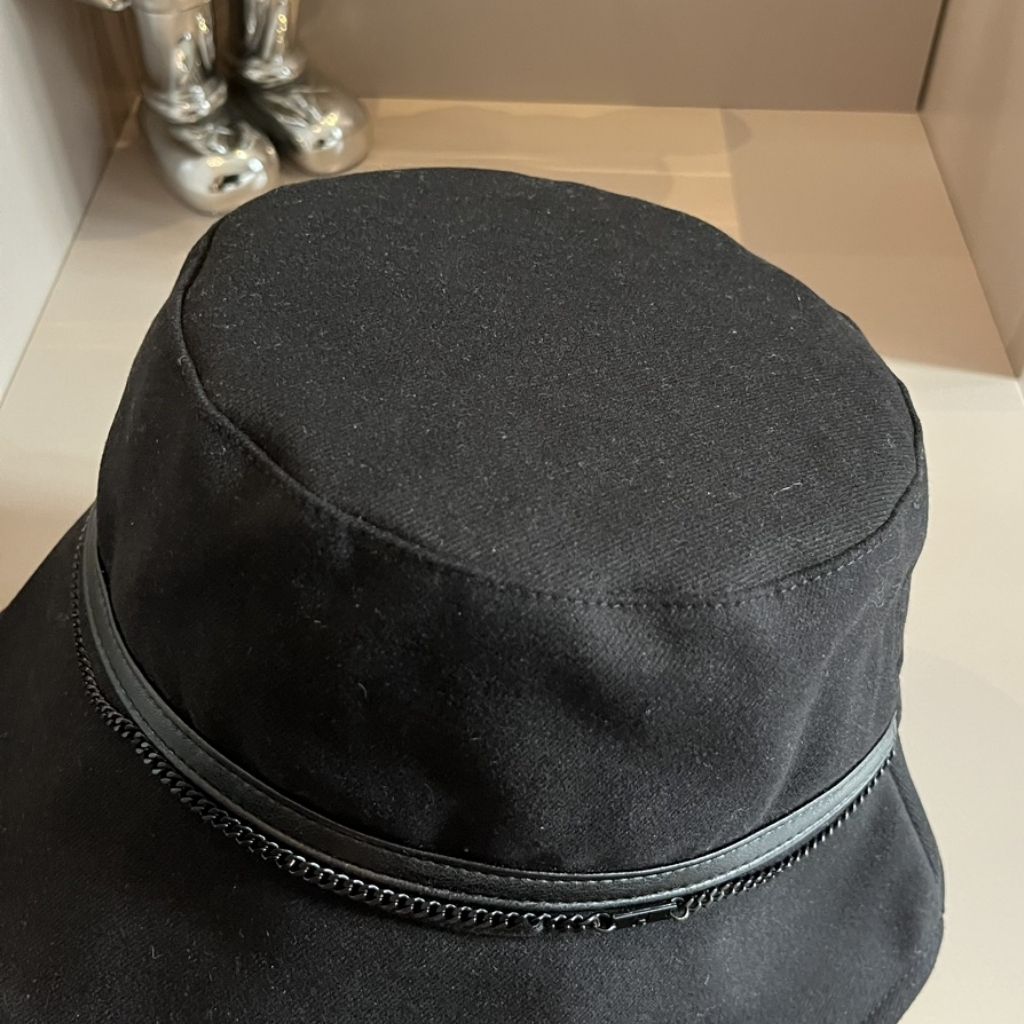 Hermes Milo Linen Bucket Hat Black - Image 4