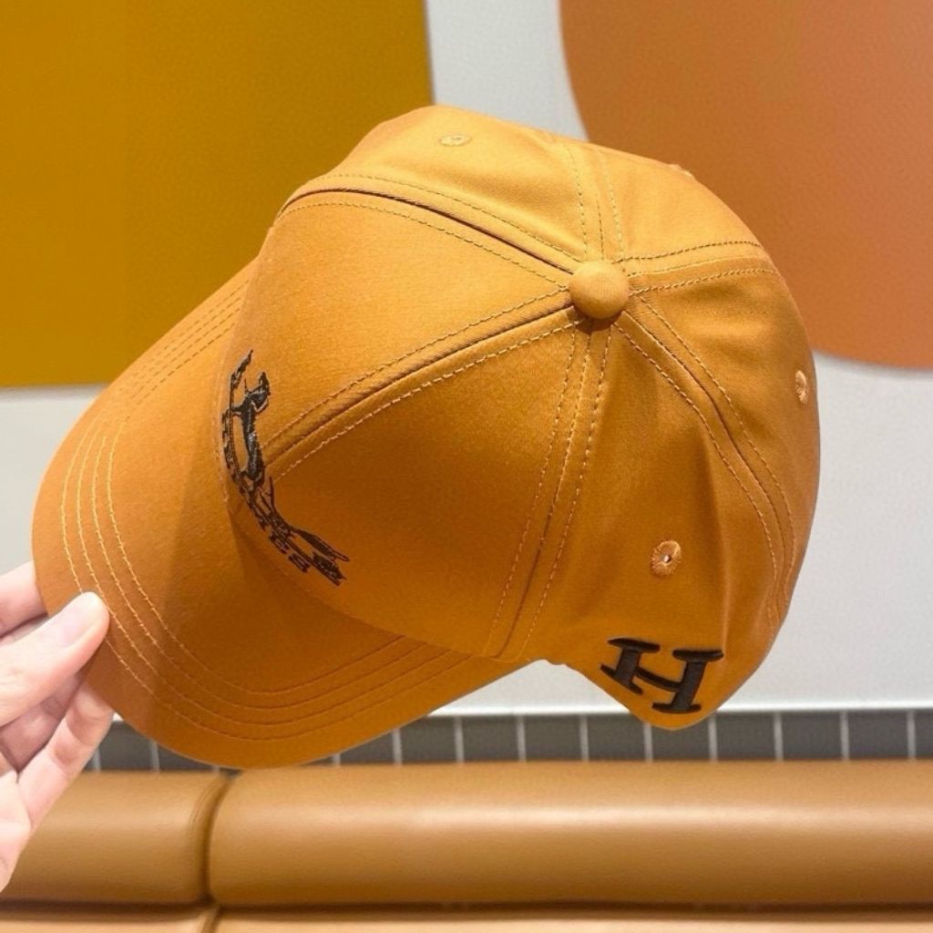 Hermes Nevada H'Cheval Cap Orange - Image 5