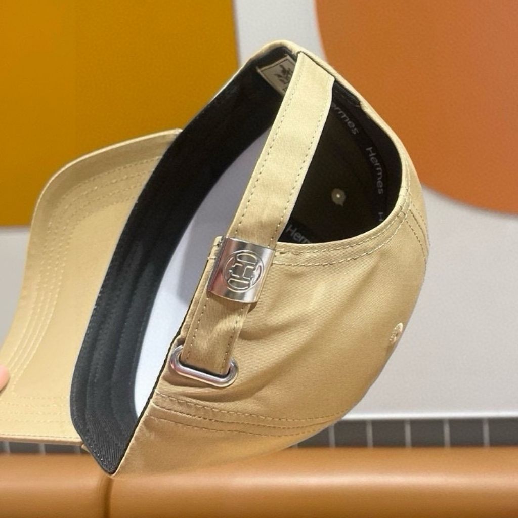 Hermes Nevada H'Cheval Cap Light Beige And Orange - Image 6