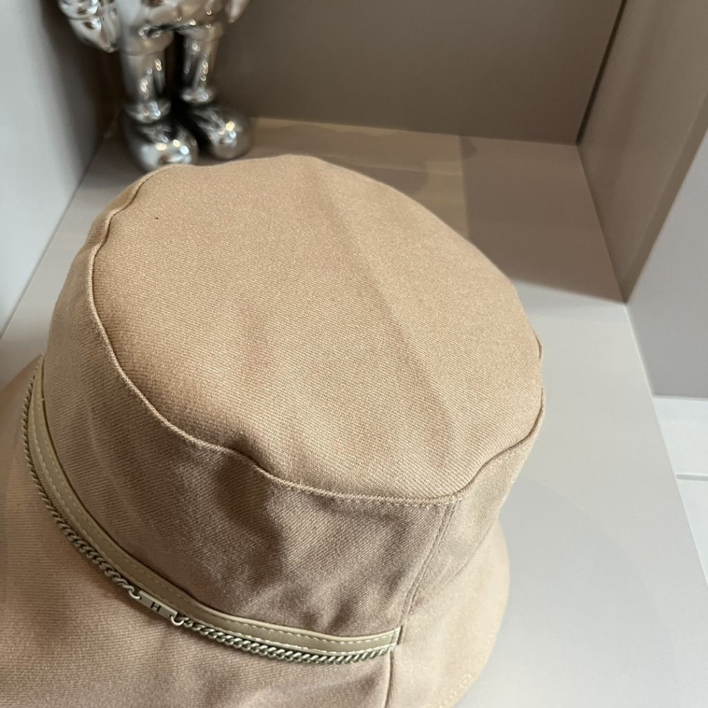 Hermes Milo Linen Bucket Hat Cream H261025N 9857 - Image 4