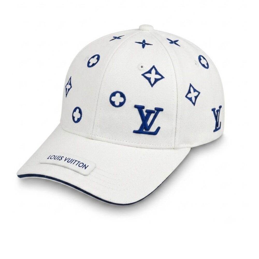 Louis Vuitton Match Cap White Blue