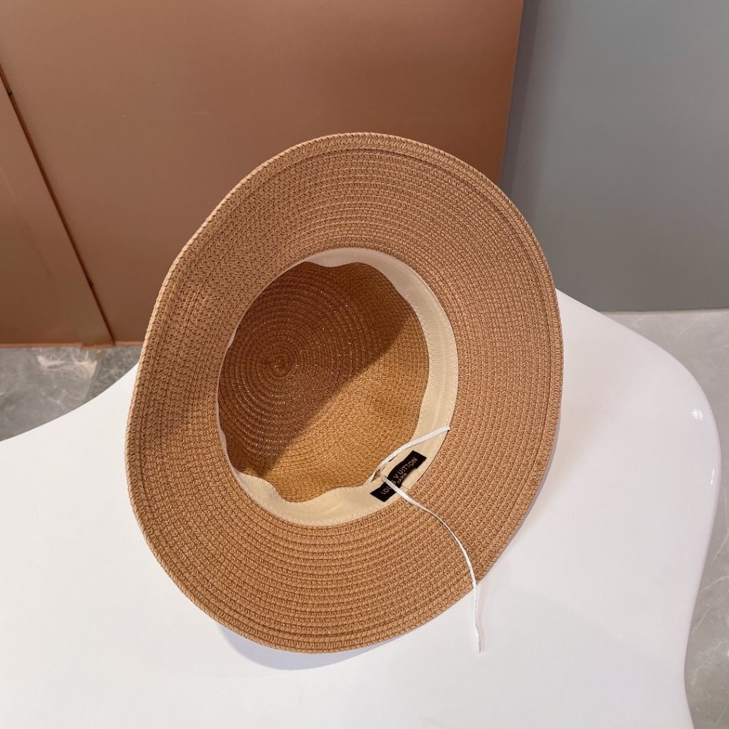 Louis Vuitton Monogram Silhouette Capeline Bucket Hat Natural Tan Raffia - Image 4