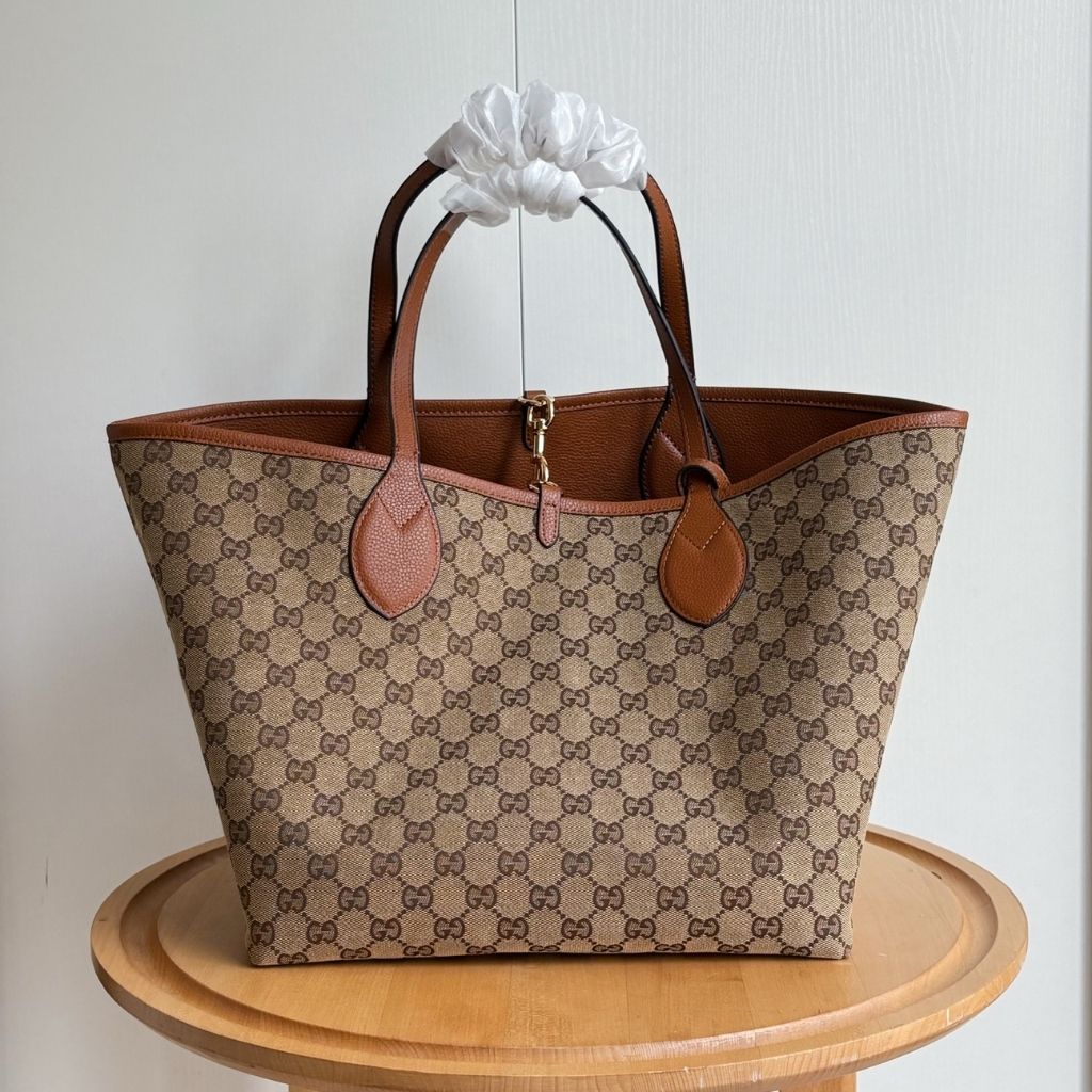 Gucci Totissima Large Reversible Tote Bag Brown Leather 30Cm 839112AAFEQ 2743 - Image 4
