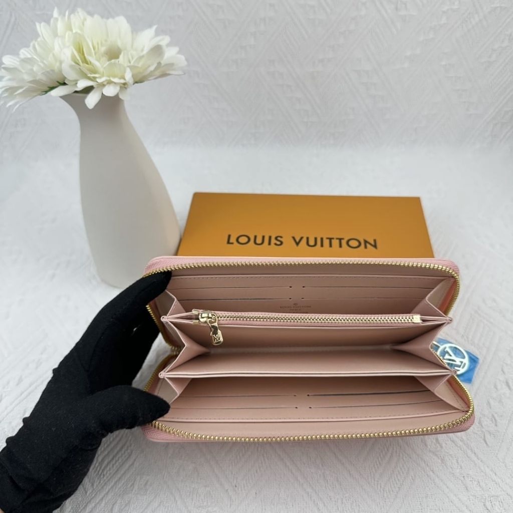 Louis Vuitton Monogram Long Zippy Wallet Pink 19Cm M42616 - Image 5
