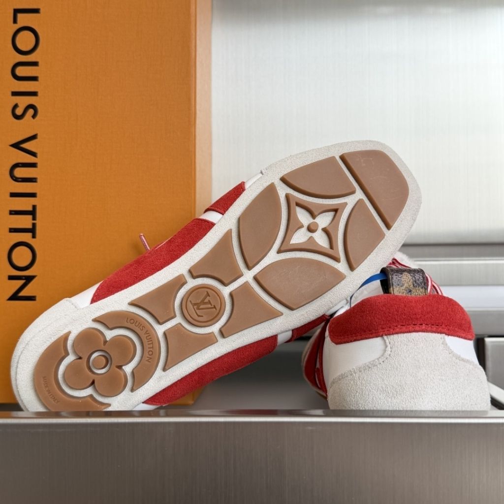 Louis Vuitton LV Sneakerina White And Red 1AJPCO - Image 6
