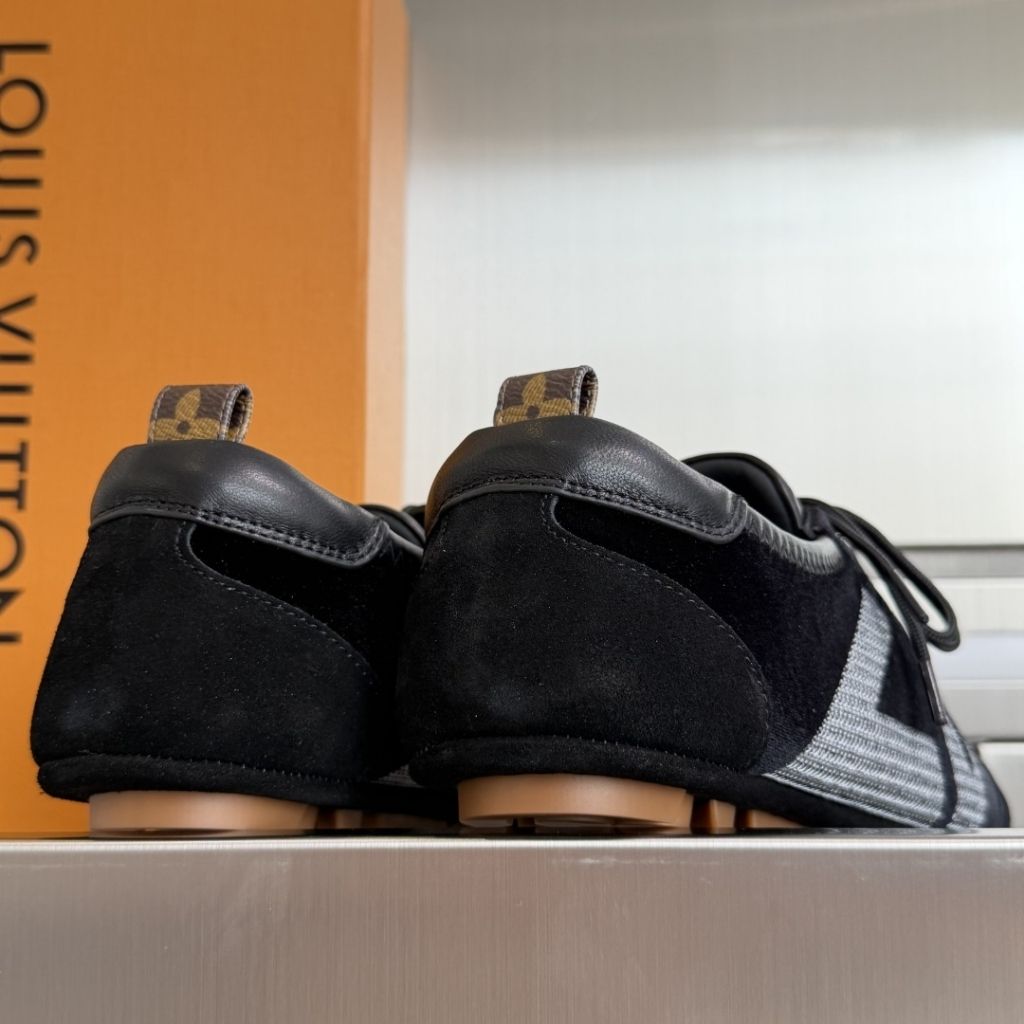 Louis Vuitton LV Sneakerina Silver Black 1AIVGH - Image 5