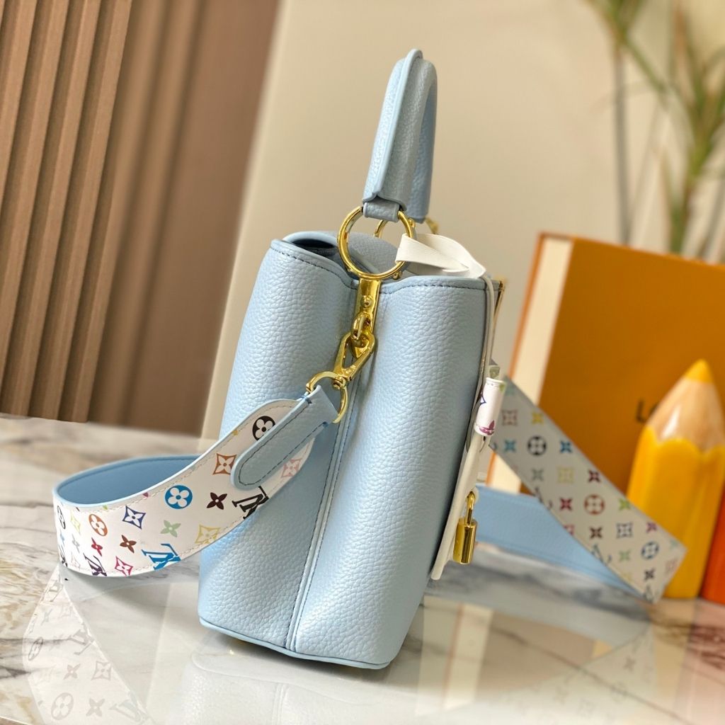 Louis Vuitton x Takashi Murakami Capucines BB Blue 27Cm M27638 - Image 4