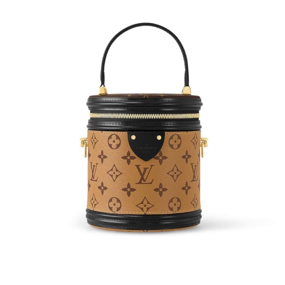 Louis Vuitton Cannes Black And Brown Monogram 15Cm M43986