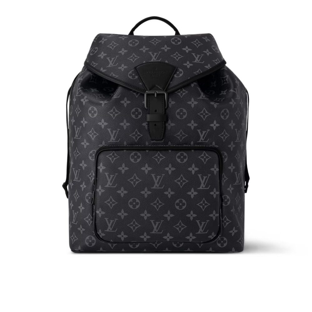 Louis Vuitton Montsouris Backpack Black Monogram Eclipse 32Cm M46683