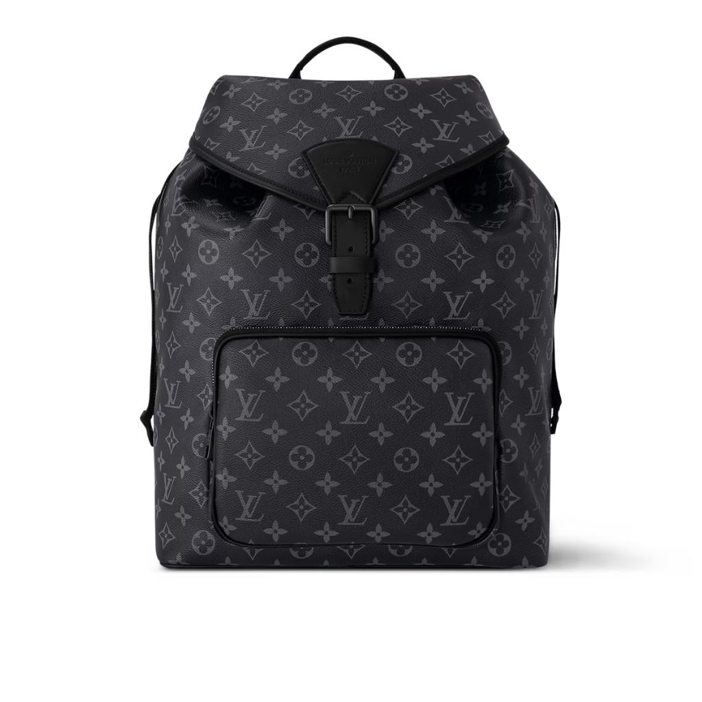 Louis Vuitton Montsouris Backpack Black Monogram Eclipse 32Cm M46683