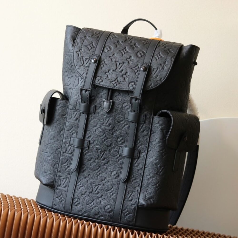 Alternative view of Louis Vuitton Christopher MM Black Monogram Leather 38Cm M55699