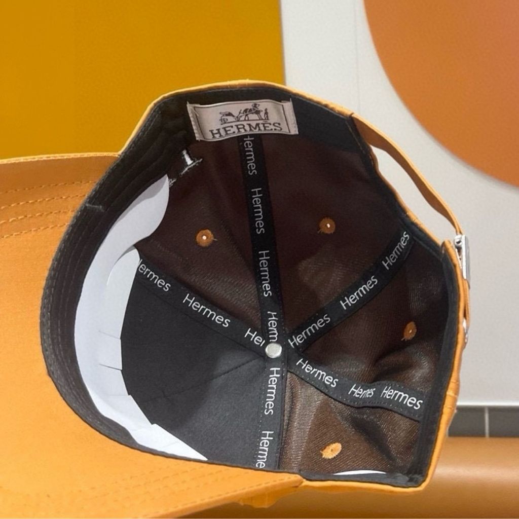 Hermes Nevada H'Cheval Cap Orange - Image 7