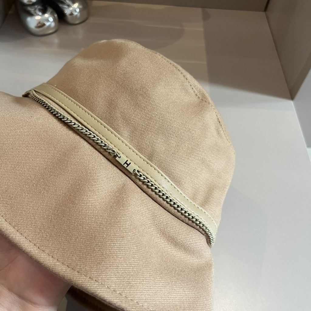 Hermes Milo Linen Bucket Hat Cream H261025N 9857 - Image 6
