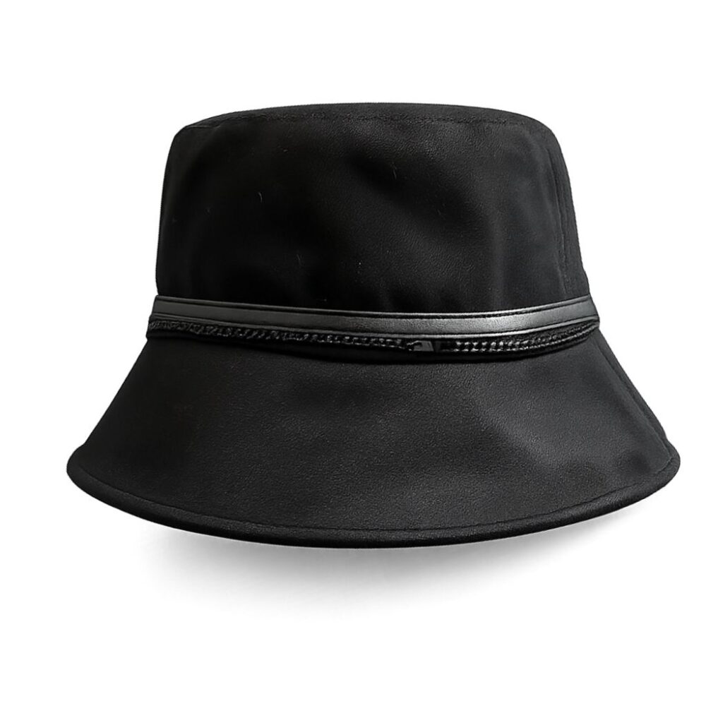Hermes Milo Linen Bucket Hat Black