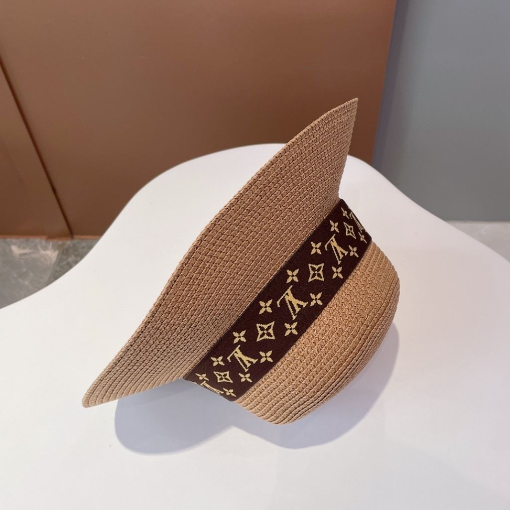 Louis Vuitton Monogram Silhouette Capeline Bucket Hat Natural Tan Raffia - Image 5