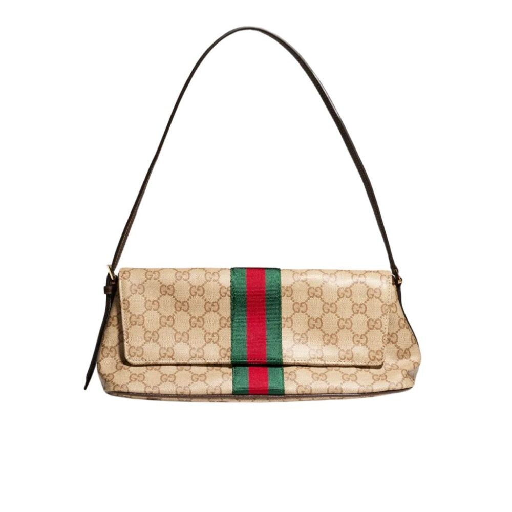 Gucci Madison Medium Shoulder Bag Beige And Brown GG Canvas 31Cm 874744 FAF79 8547