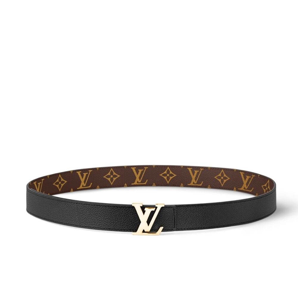 Louis Vuitton Initiales Reversible Belt Black 3Cm M0565T