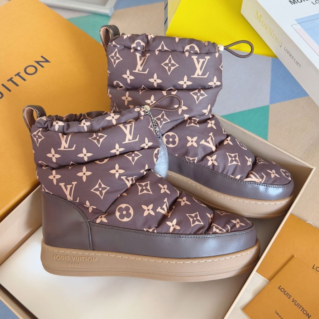Louis Vuitton Ski Cloud Ankle Boot Sneaker Brown 1AIVG3 - Image 5