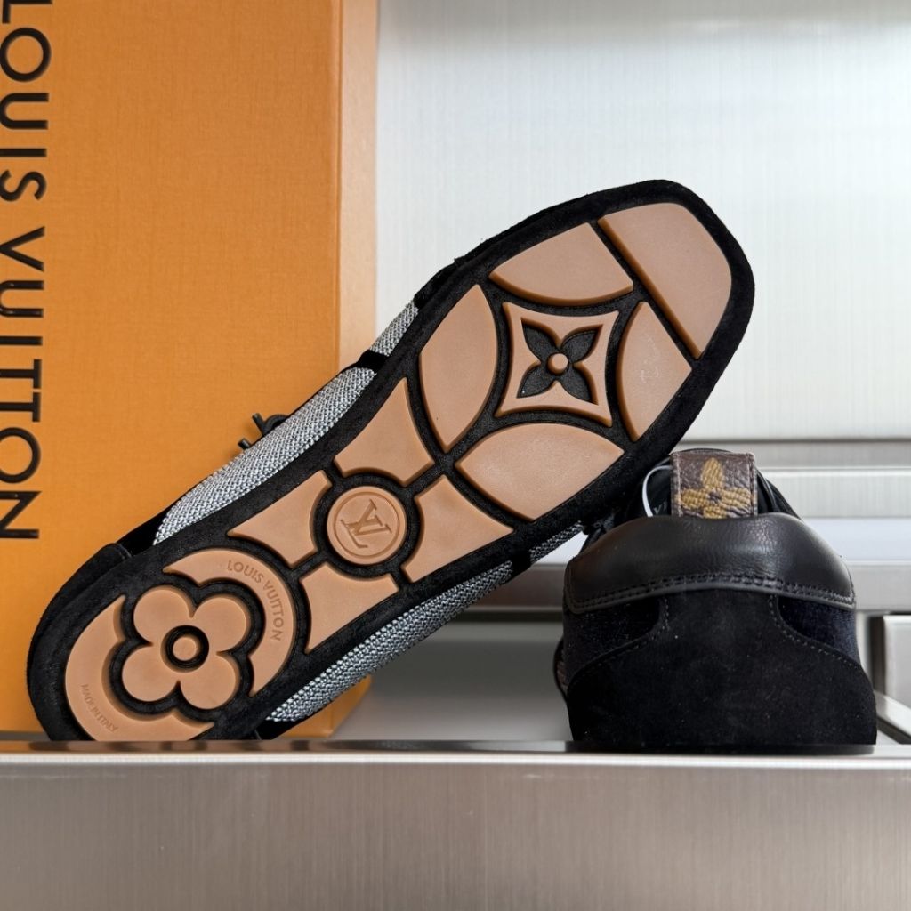 Louis Vuitton LV Sneakerina Silver Black 1AIVGH - Image 6