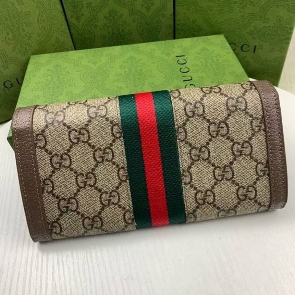Gucci Ophidia Continental Wallet Brown GG Supreme 19Cm 523153 96IWG 8745 - Image 8