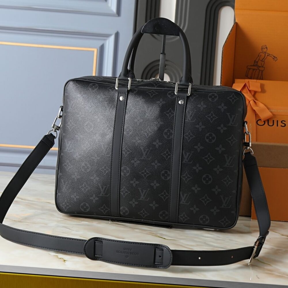 Alternative view of Louis Vuitton Porte-Documents Voyage PM Black-Gray Monogram 36.5Cm M46457