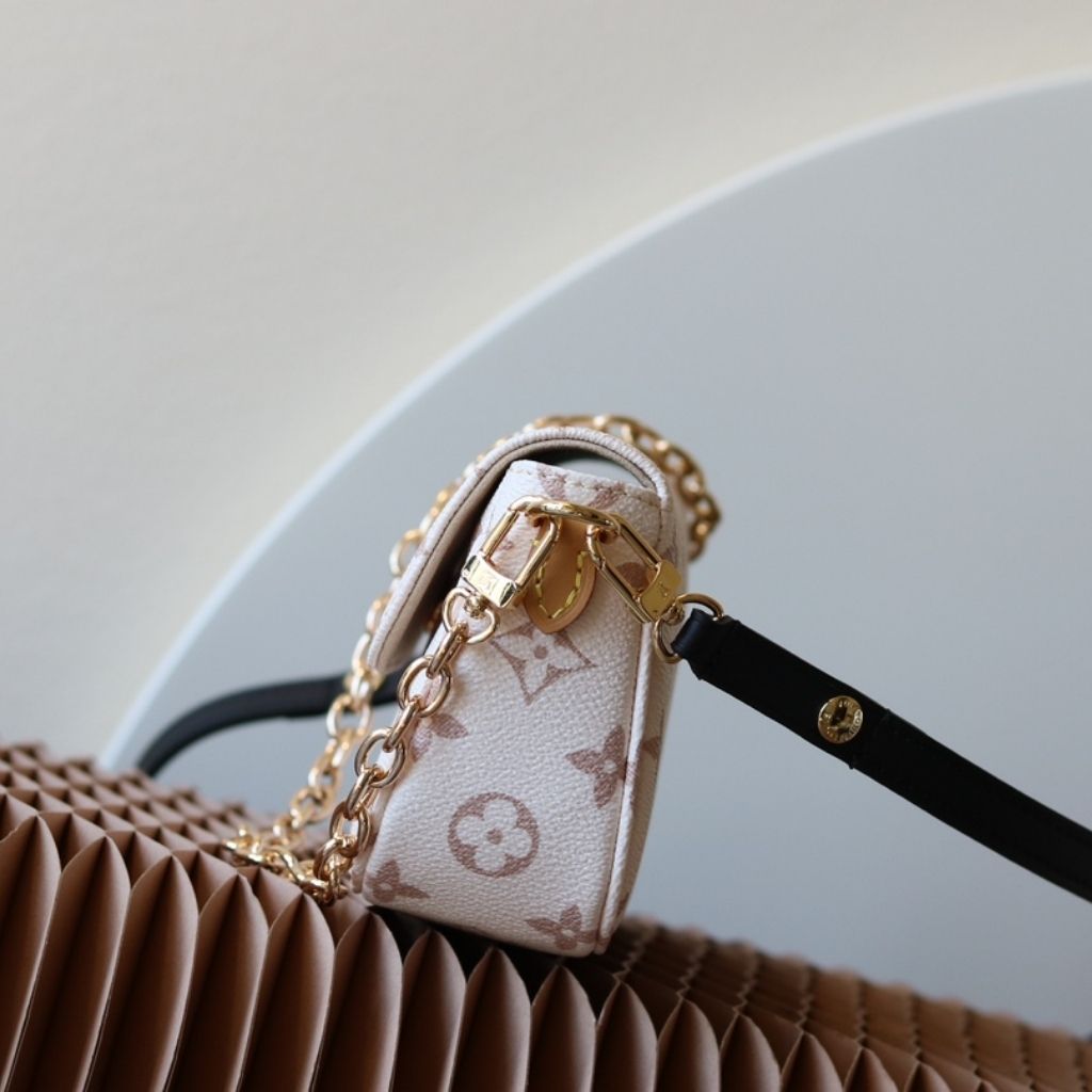 Louis Vuitton Dune Monogram Canvas Ivy Wallet On Chain Cream 22Cm M83091 - Image 3