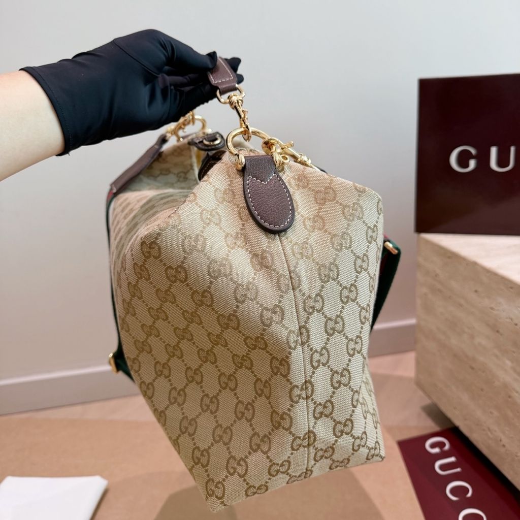 Gucci Brera Medium Crossbody Bag Brown GG Canvas 33Cm 866938 FAFV9 9653 - Image 8