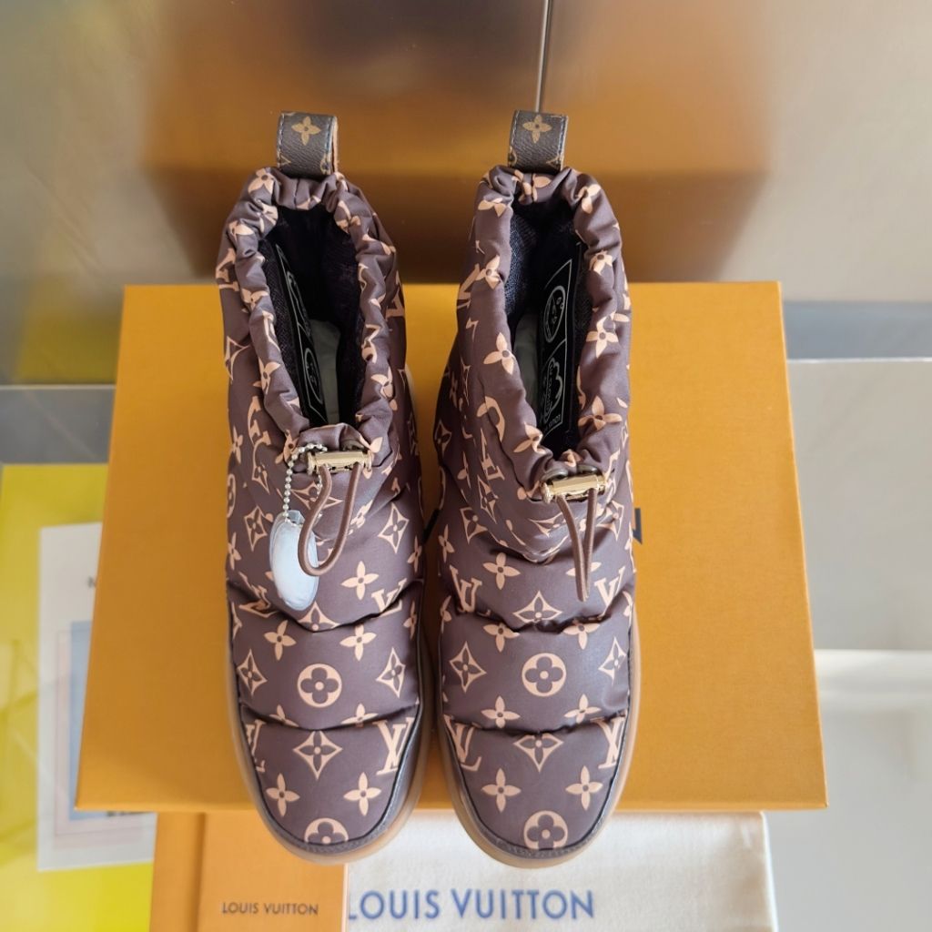 Louis Vuitton Ski Cloud Ankle Boot Sneaker Brown 1AIVG3 - Image 6