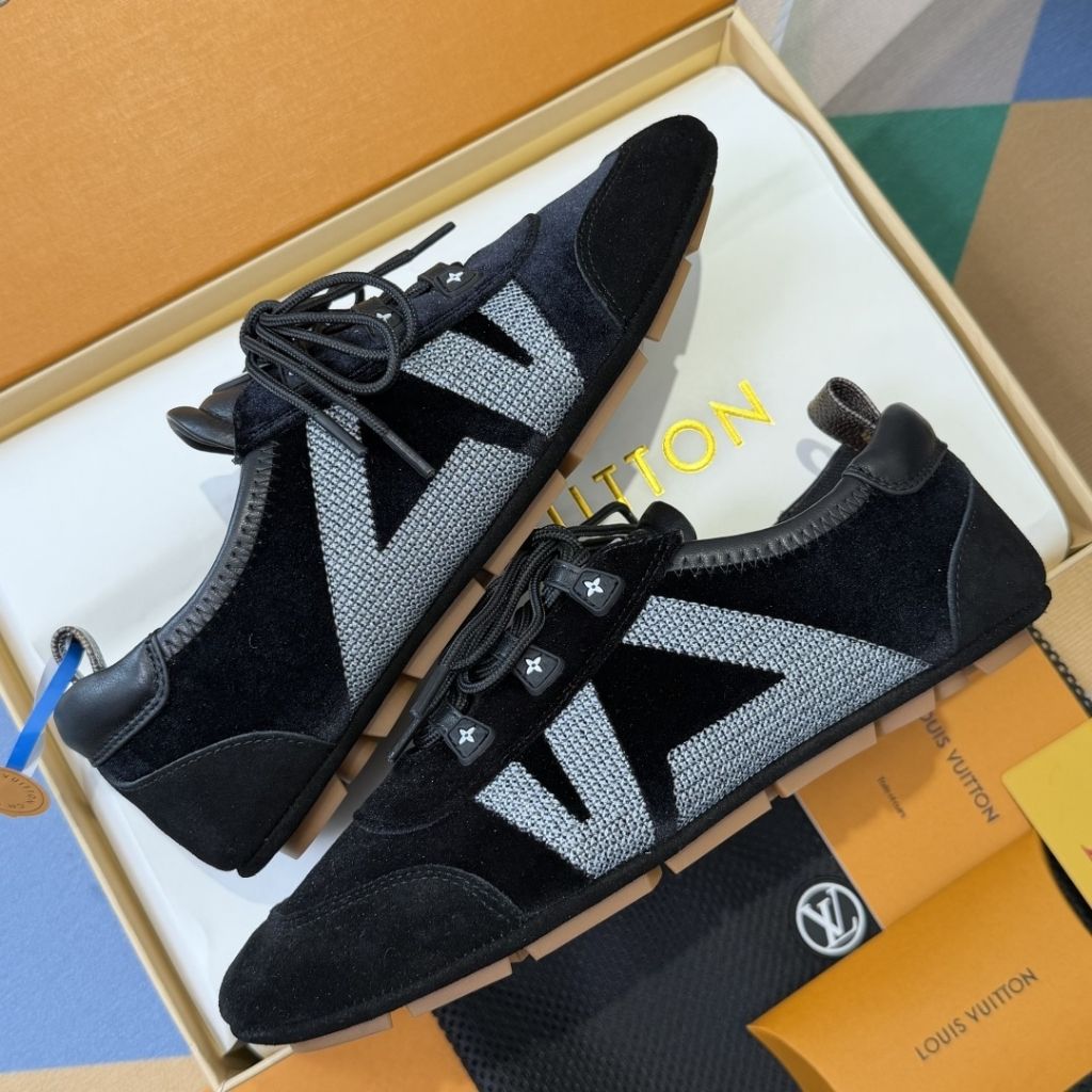 Louis Vuitton LV Sneakerina Silver Black 1AIVGH - Image 3