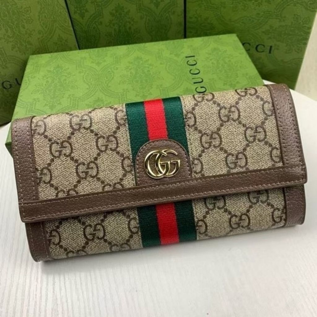Gucci Ophidia Continental Wallet Brown GG Supreme 19Cm 523153 96IWG 8745 - Image 3