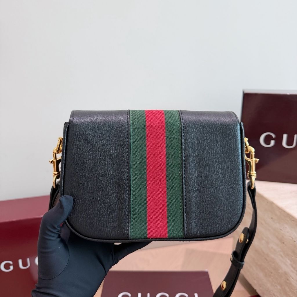 Gucci Horsebit 1955 Small Shoulder Bag Black Leather 21Cm 866762 AAGIQ 1053 - Image 7