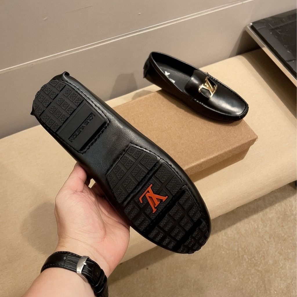Louis Vuitton Monte Carlo Moccasins Gold Black 1A3K23 - Image 7