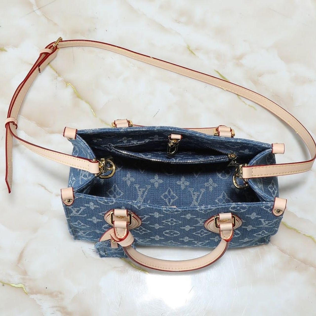 Louis Vuitton OnTheGo PM Blue Denim 25cm M14633 - Image 6