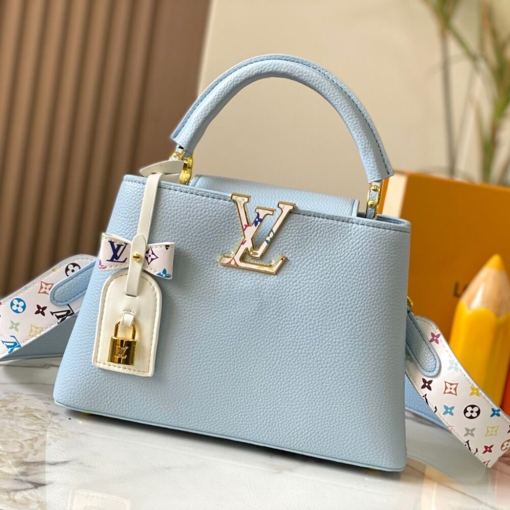 Alternative view of Louis Vuitton x Takashi Murakami Capucines BB Blue 27Cm M27638