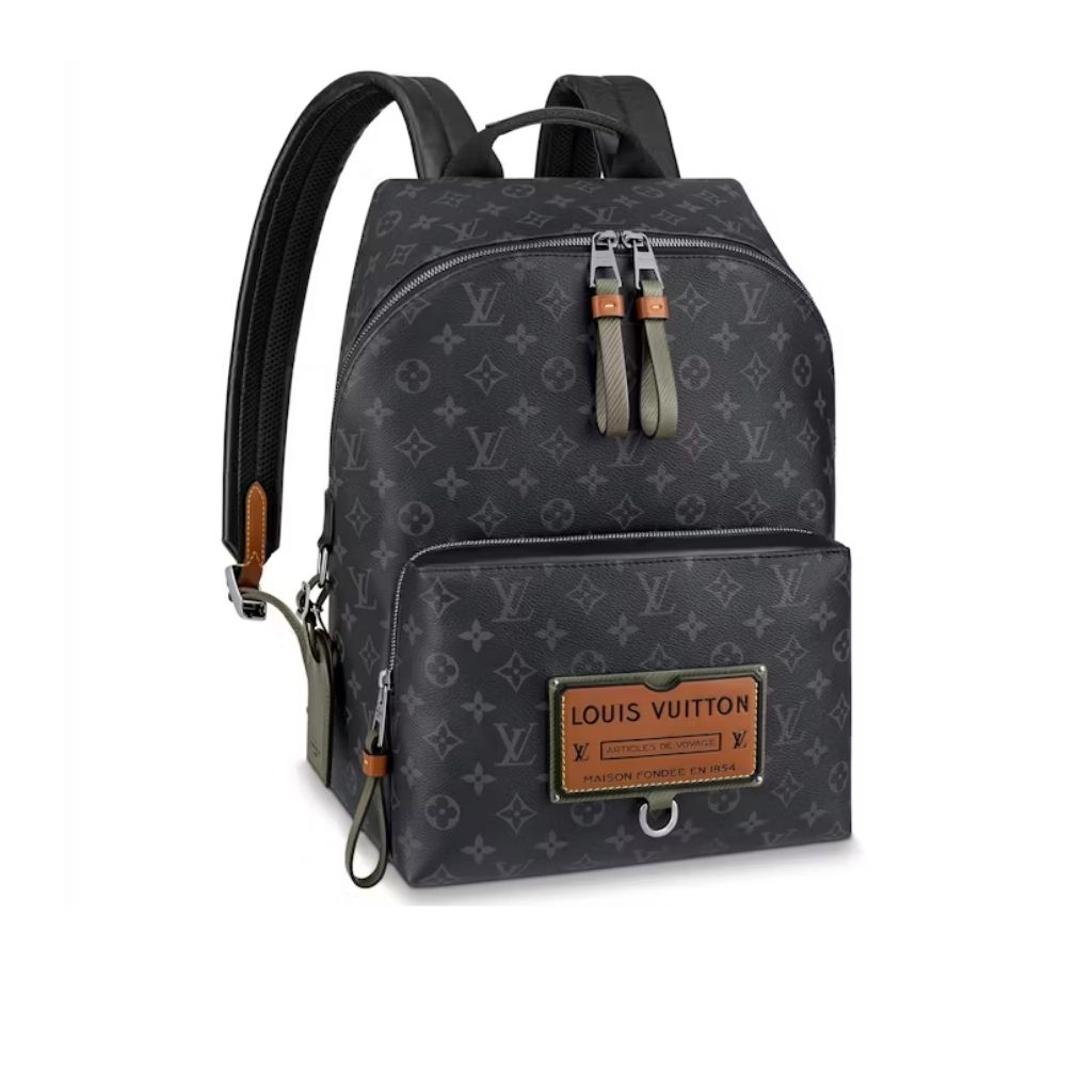 Louis Vuitton Discovery Cargo Backpack Black Monogram Eclipse 30Cm
