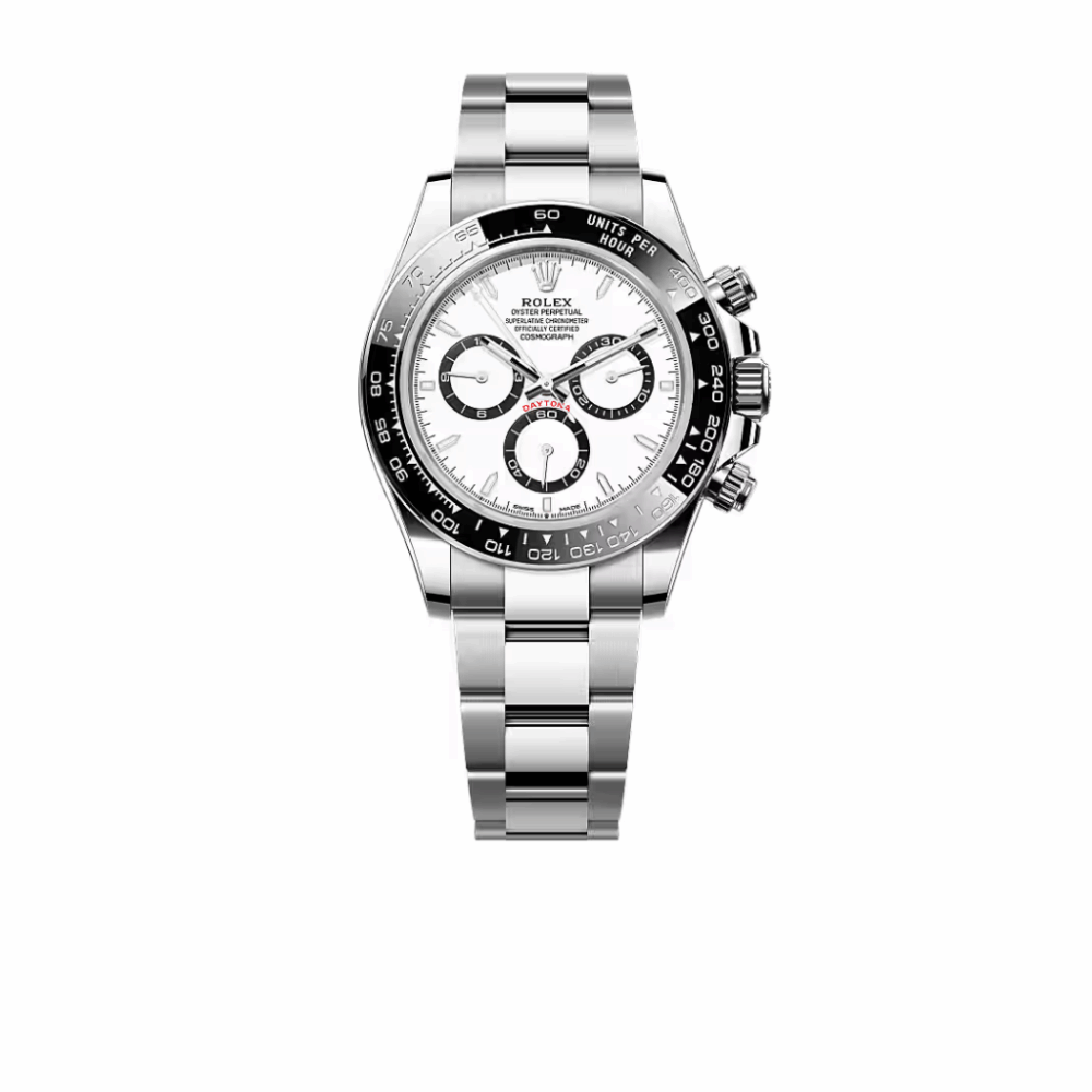 Rolex Cosmograph Daytona Oystersteel White Dial Black Ceramic Bezel 40Mm 126500LN
