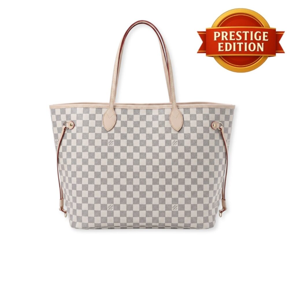 Prestige Edition - Louis Vuitton Neverfull MM Damier Azur Rose Ballerine 39Cm N41605