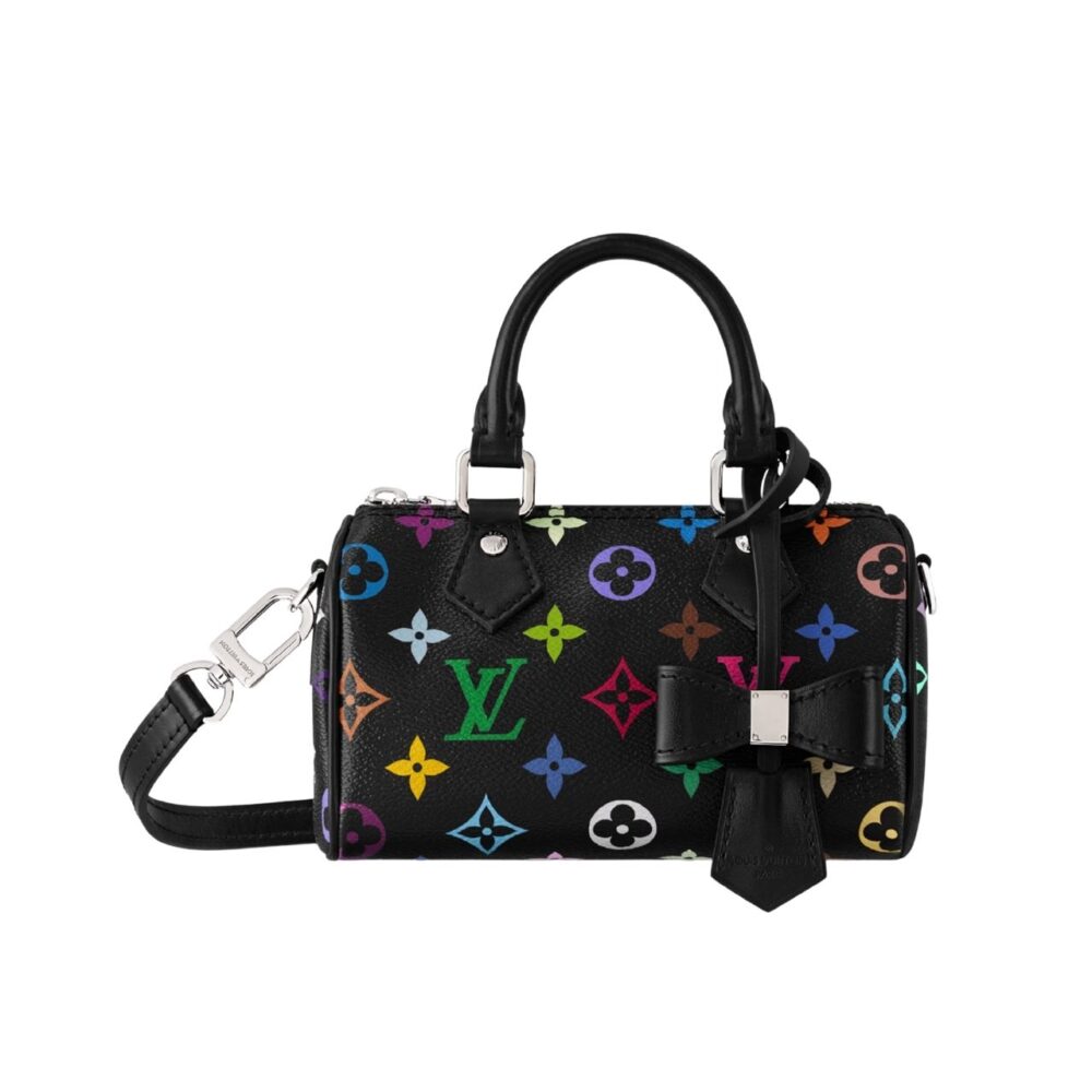 Louis Vuitton LV x TM Nano Speedy Multicolore Noir 16cm M13406
