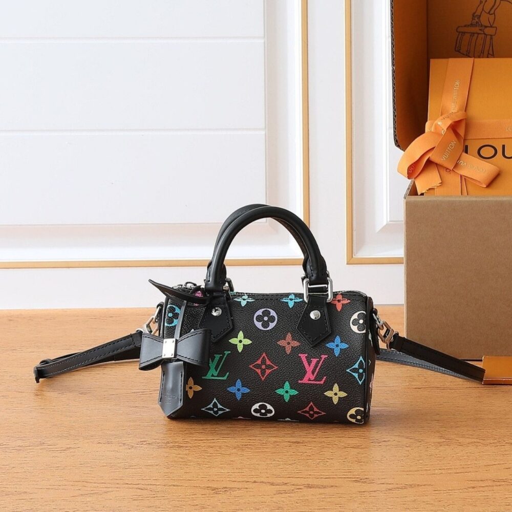 Alternative view of Louis Vuitton LV x TM Nano Speedy Multicolore Noir 16cm M13406