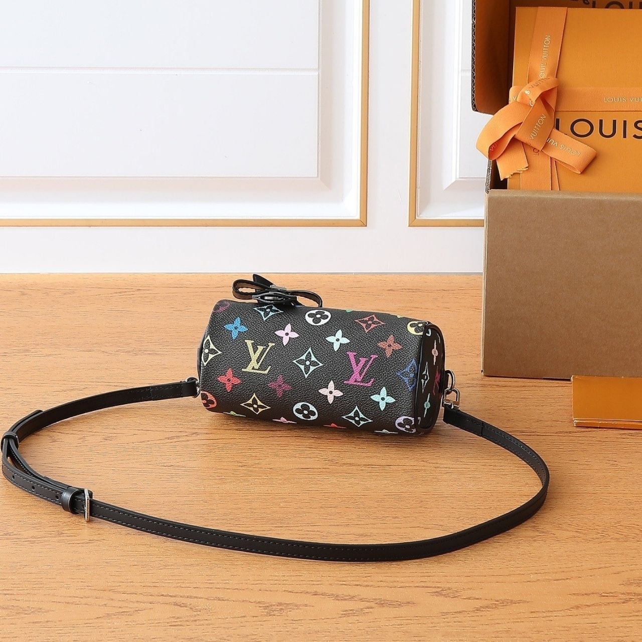 Louis Vuitton LV x TM Nano Speedy Multicolore Noir 16cm M13406 - Image 3