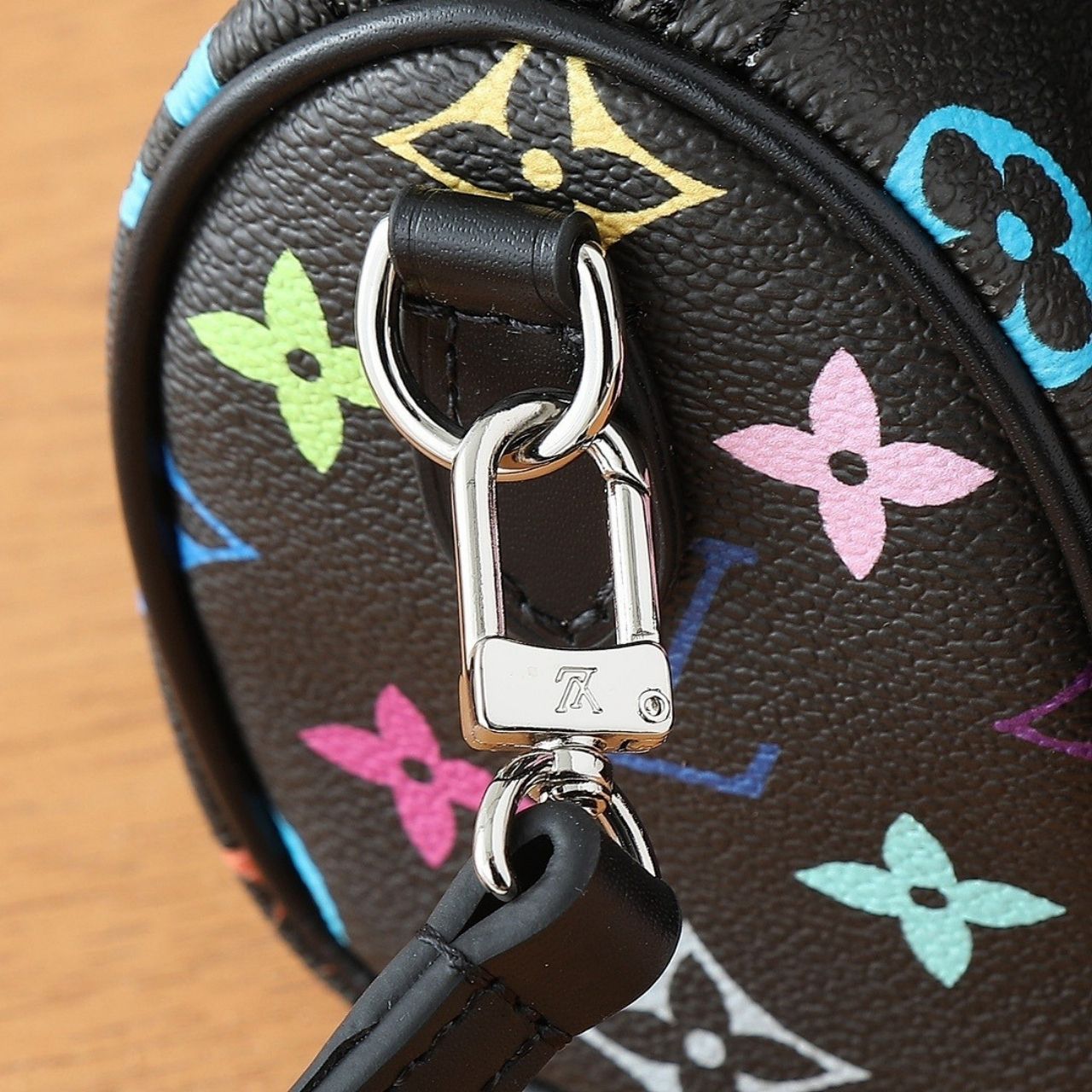 Louis Vuitton LV x TM Nano Speedy Multicolore Noir 16cm M13406 - Image 4