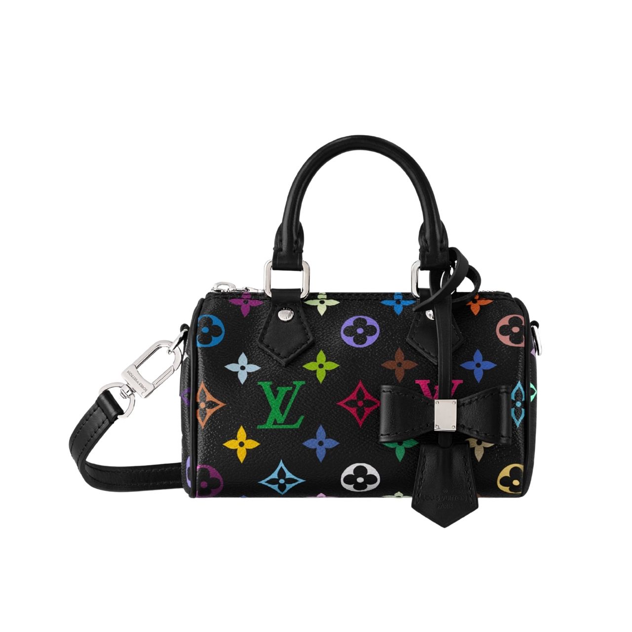 Louis Vuitton LV x TM Nano Speedy Multicolore Noir 16cm M13406