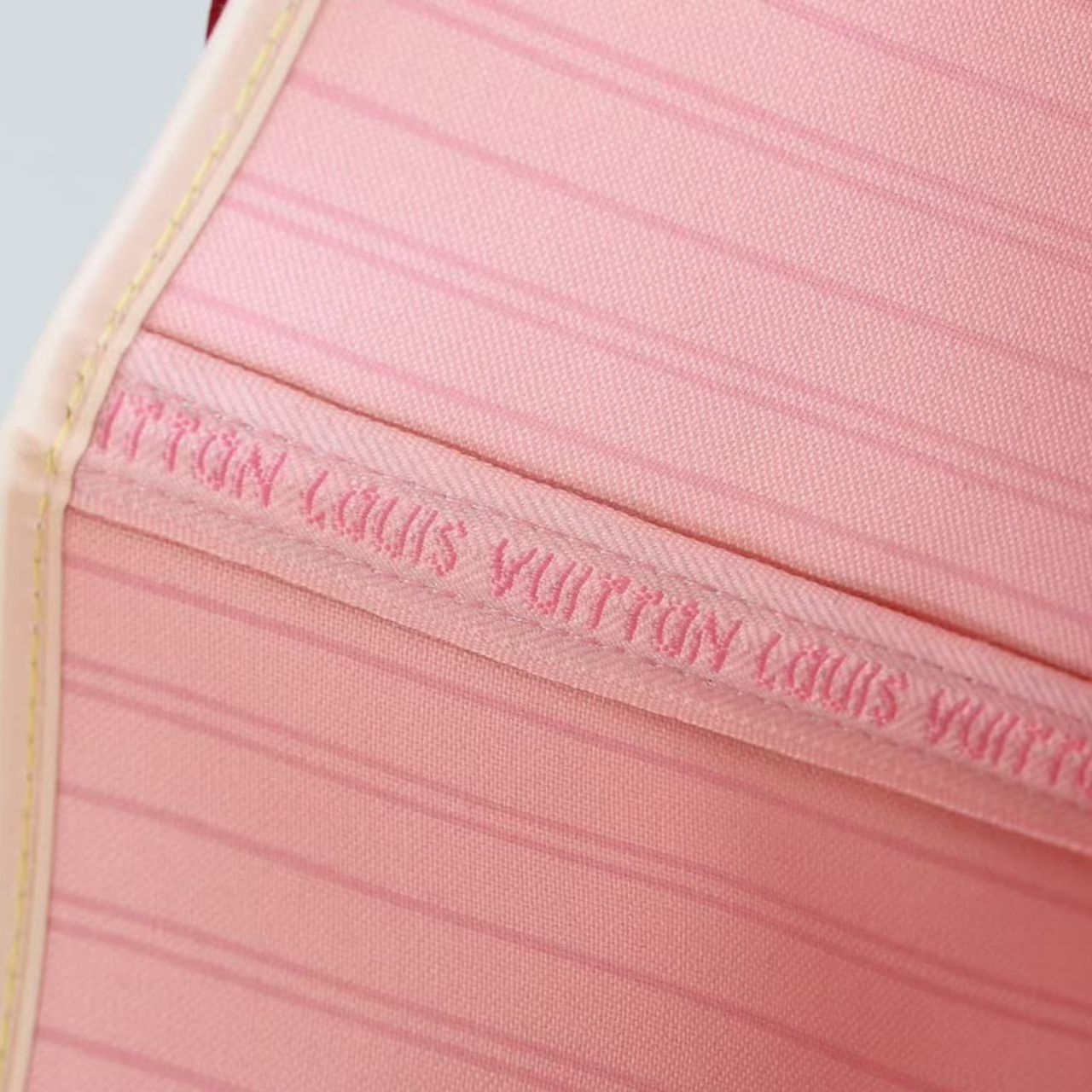 Prestige Edition - Louis Vuitton Neverfull MM Damier Azur Rose Ballerine 39Cm N41605 - Image 3