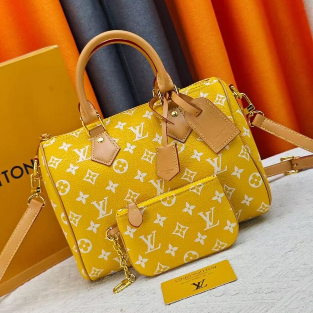 Alternative view of Louis Vuitton Speedy P9 Bandouliere 30 Jaune Mat 30cm M24426