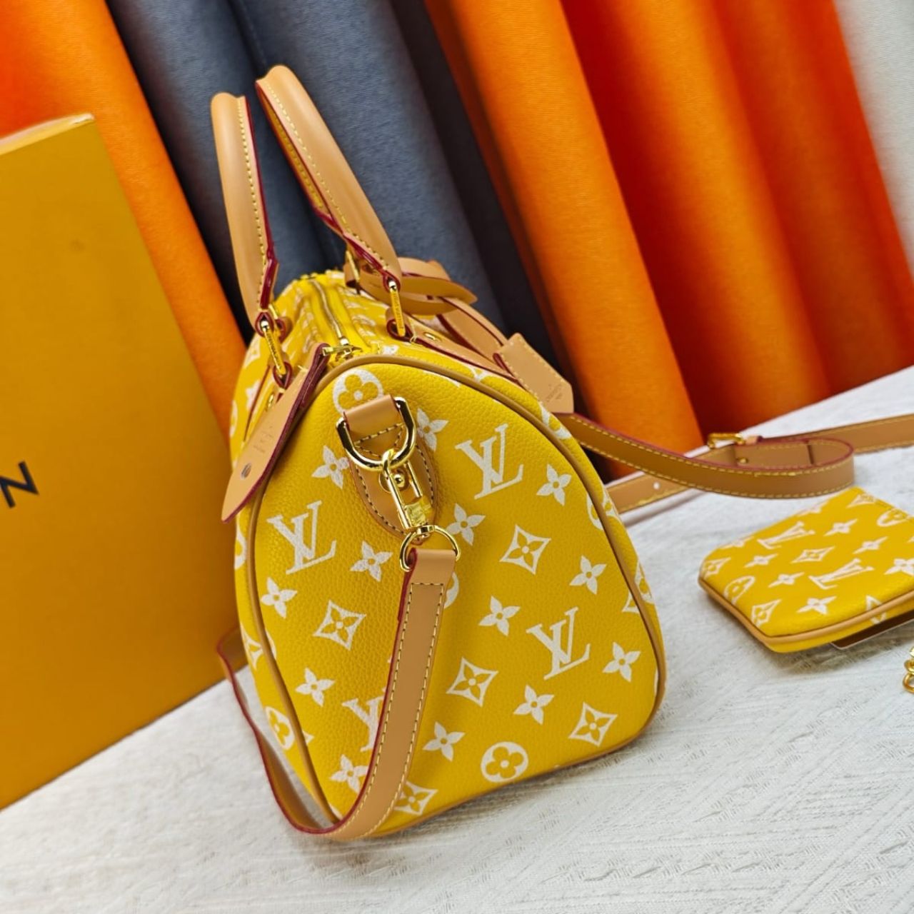 Louis Vuitton Speedy P9 Bandouliere 30 Jaune Mat 30cm M24426 - Image 6